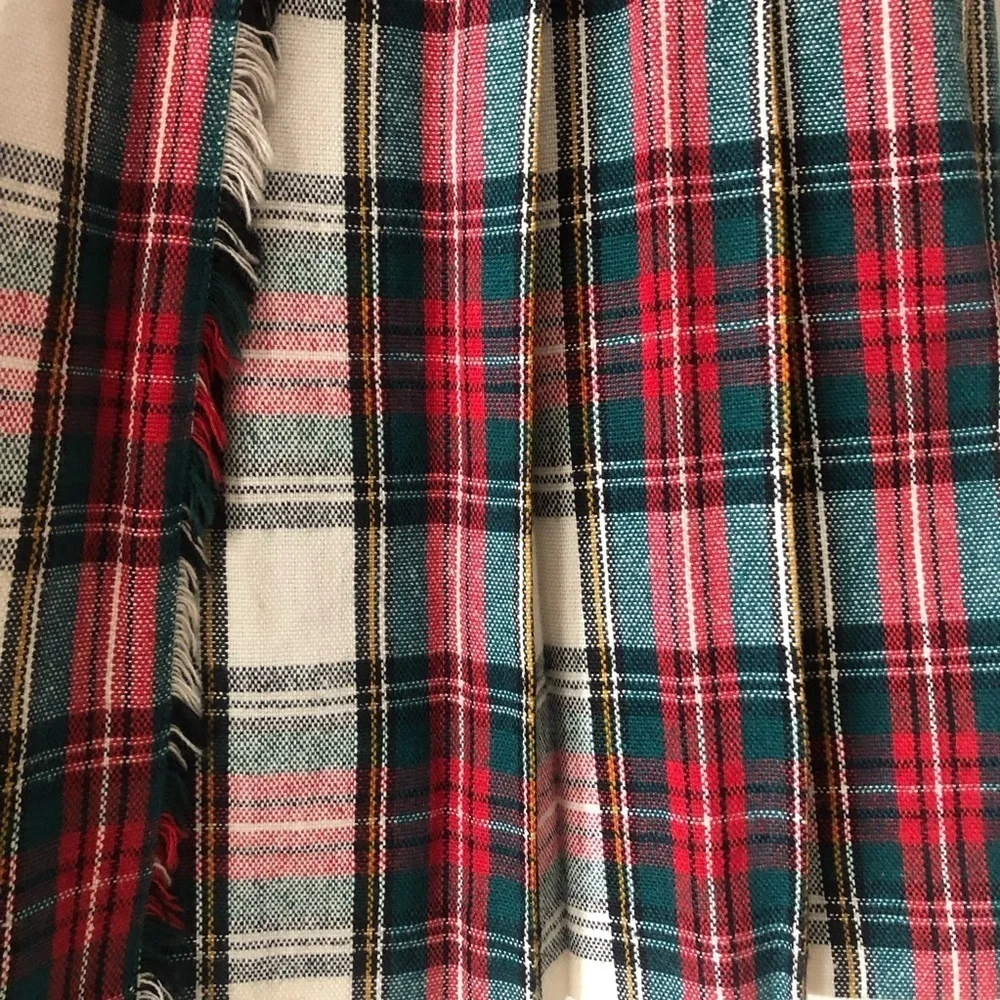 Vintage 80s Summit Sportwear Tartan Pleated Wrap Skirt Union Made in USA Size 6 - Picture 11 of 13
